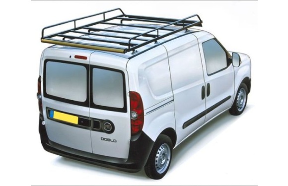 Dachgepäckträger aus Stahl für Fiat Doblo Maxi, Bj. 2010-2022, Radstand 3105mm, Normaldach, mit Hecktüren