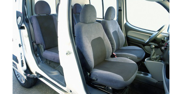 Sitzbezug für Fiat Doblo, Bj. 2010-2022, Alcanta, Dreierbank 2. Reihe