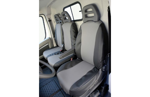 Sitzbezug für Volkswagen T5 Transporter & Caravelle, Bj. 2009-2015, aus Kunstleder, Doppelbank 2. Reihe