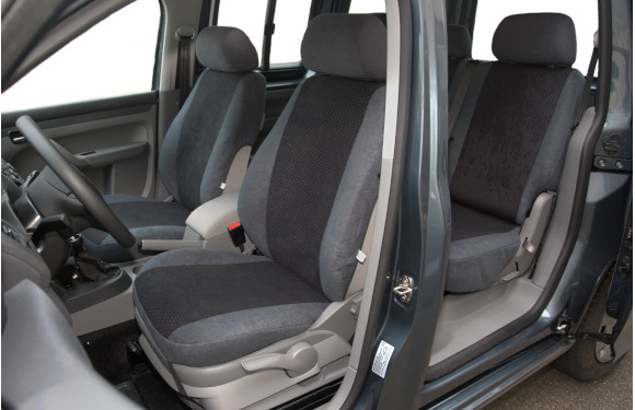 Sitzbezug für Volkswagen Caddy, Bj. 2015-2020, Alcanta, Zweierbank 3. Reihe