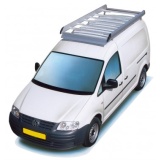 Dachgepäckträger aus Aluminium für Volkswagen Caddy Maxi, Bj. ab 2008, Radstand 3002mm, Normaldach, ohne Dachklappe, mit Hecktüren