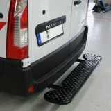 Ausziehbare Hecktrittstufe für Renault Master, Bj. ab 2010, Frontantrieb, für Fahrzeuge mit Bosal-Anhängerkupplung