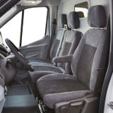 Sitzbezug für Ford Transit, Bj. ab 2014, Alcanta, Einzelsitz (Fahrersitz) mit Seitenairbag