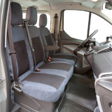 Sitzbezug für Ford Custom, Bj. 2012-2022, Alcanta, Doppelbank vorn mit Seitenairbag