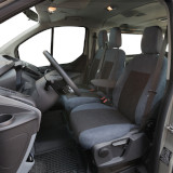 Sitzbezug für Ford Custom, Bj. 2012-2022, Alcanta, Einzelsitz (Fahrersitz) mit Seitenairbag